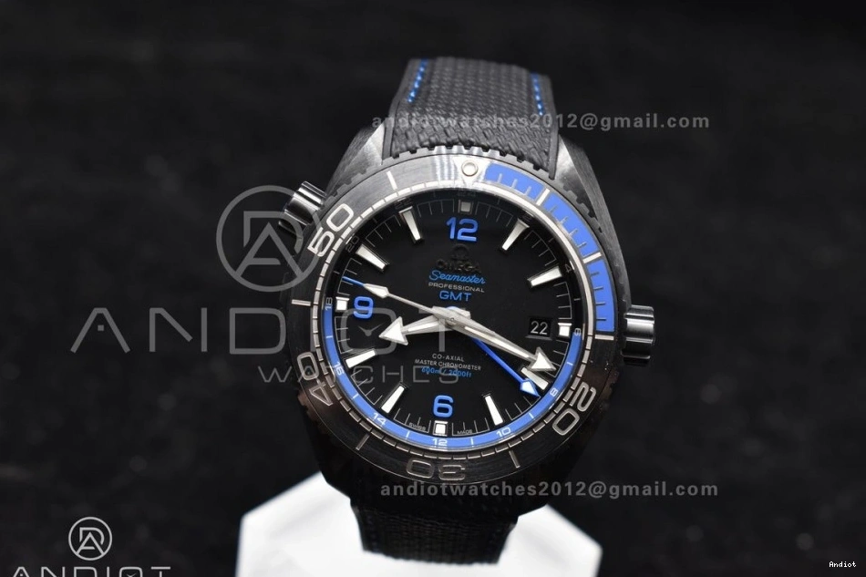Planet Black Strap VSF Deep Ocean Real Nylon Best Black Blue Clone 45.5mm Ceramic A8906 1:1 Edition Super on 1108
